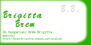 brigitta brem business card